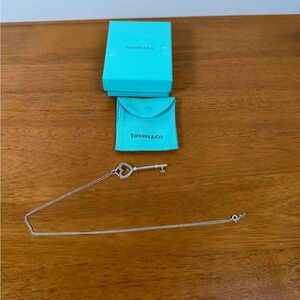Tiffany & Co. Silver Heart Key Necklace